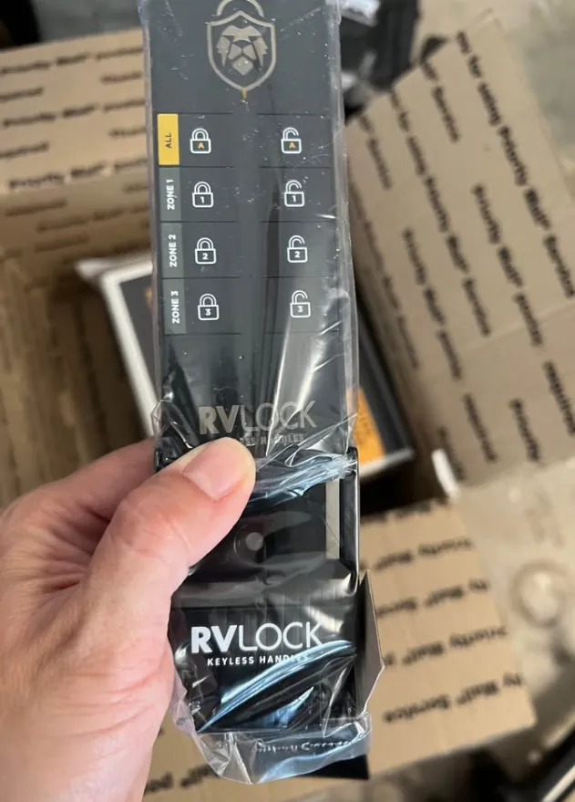 RV storage compartment lock rekey service