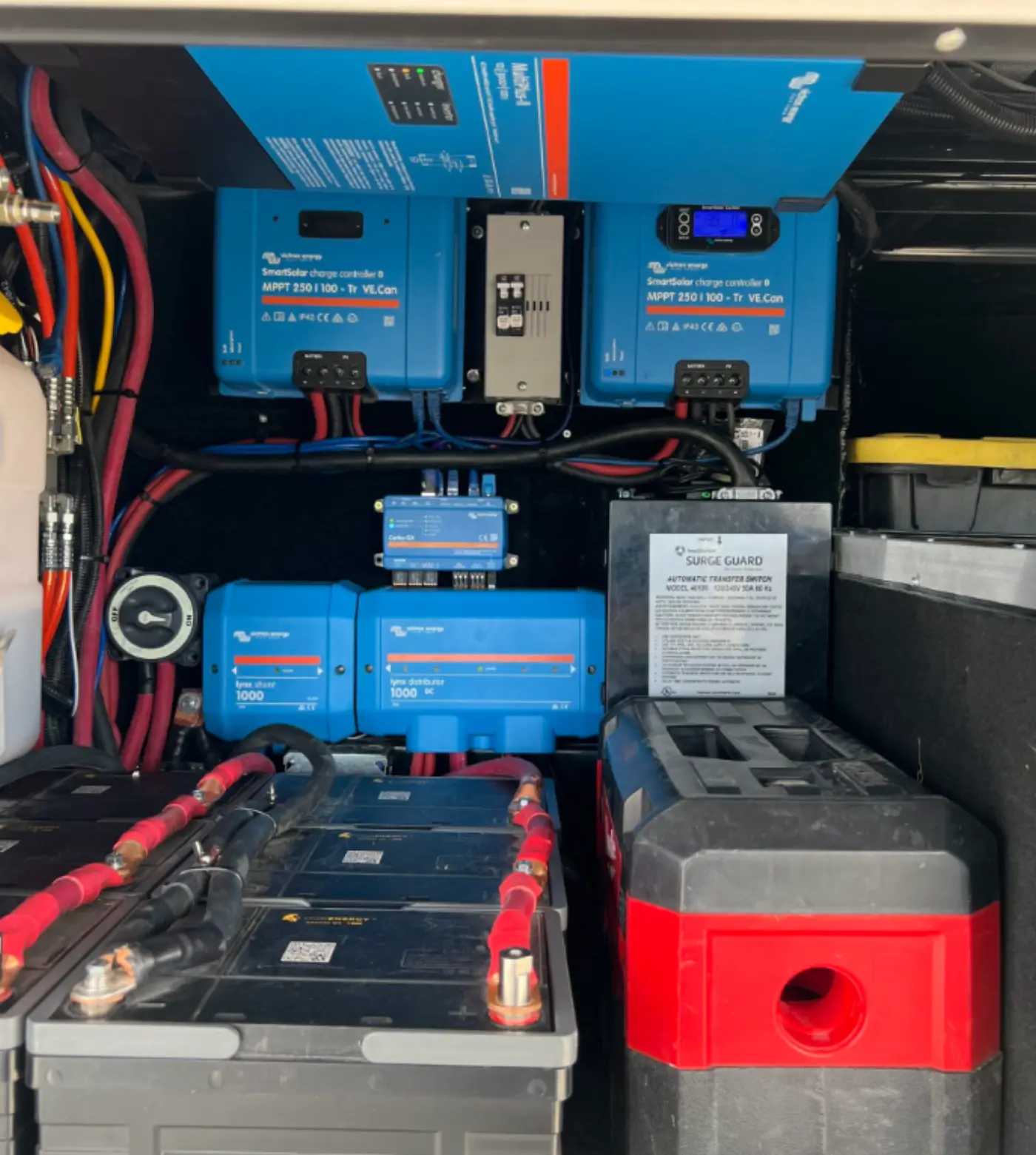 RV technician performing chassis and engine service